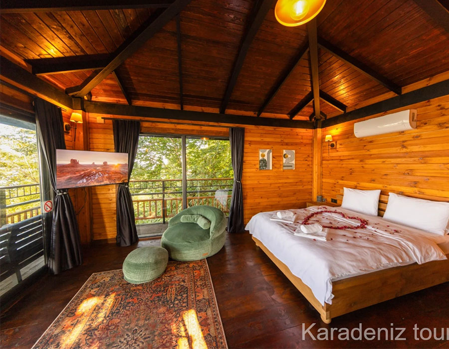 Rize Bungalov: Orman Manzaralı Suit - Indra