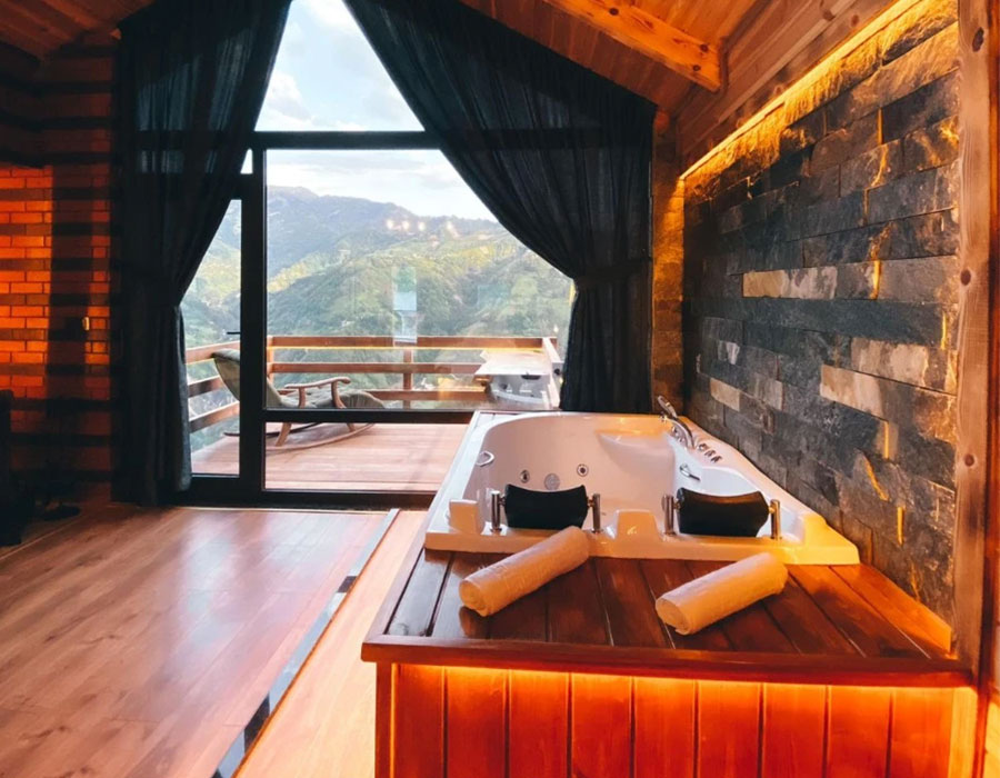 Rize Bungalov: Jakuzili & Şömineli Black Sea Suit - Zirvedekal