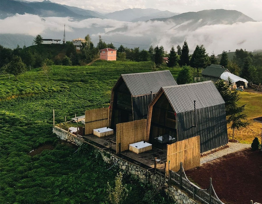 Rize Bungalov: Jakuzili & Şömineli Suit - Gola