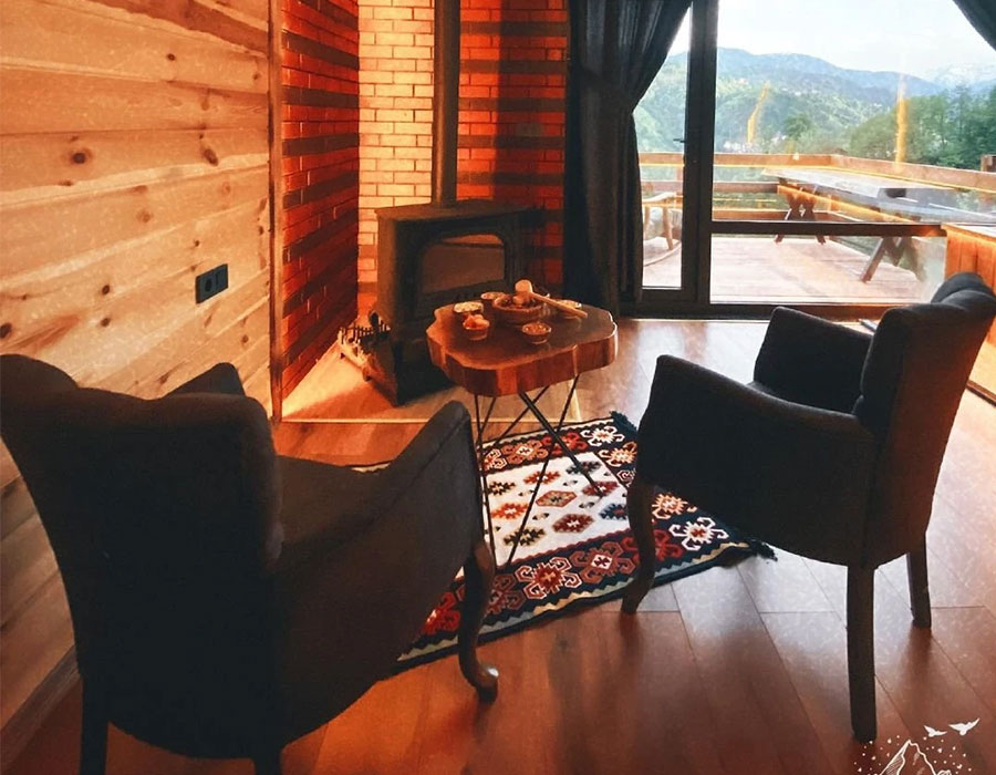 Rize Bungalov: Jakuzili & Şömineli Hemshin Suit - Zirvedekal