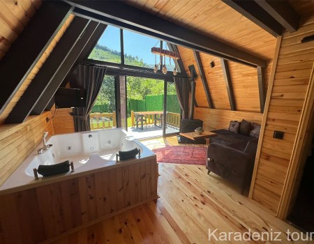 Rize Bungalov: Jakuzili & Şömineli - Lina
