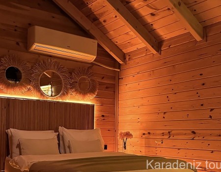 Rize Bungalov: Jakuzili & Cam Tavanlı Bungalov - Taşmahal