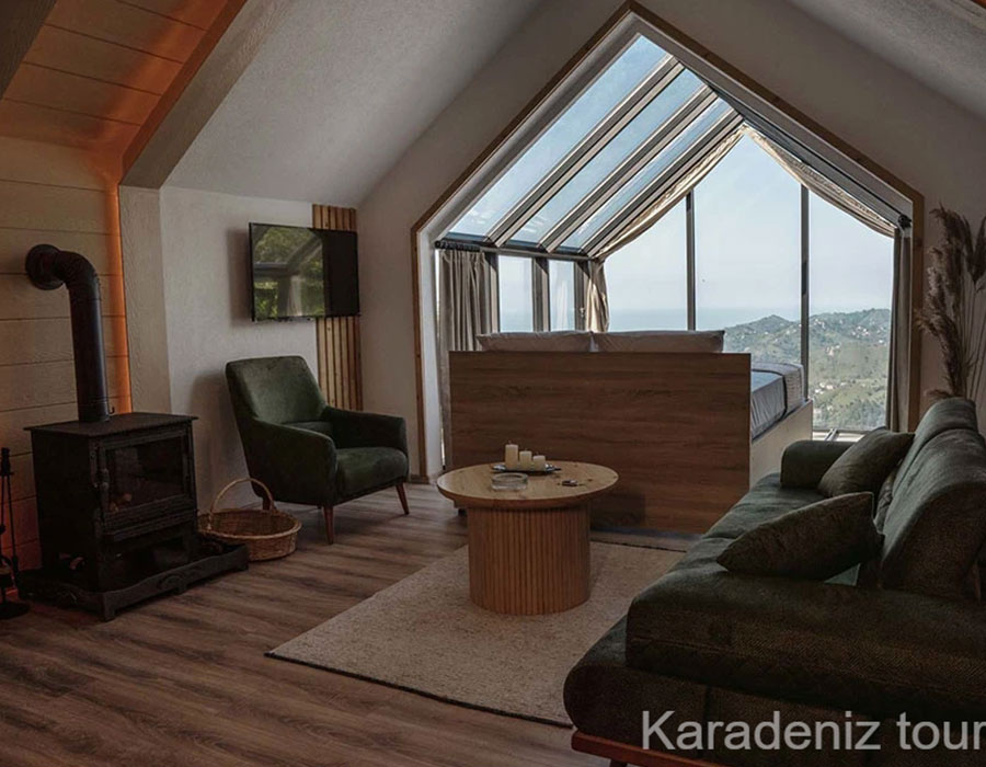 Rize Bungalov: Jakuzili & Cam Tavanlı Villa - Woodlife