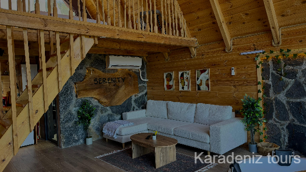 Rize Bungalov: Jakuzili & Şömineli - Serenity 888