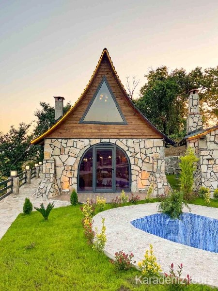 Rize Bungalov: Jakuzili & Şömineli - Çam