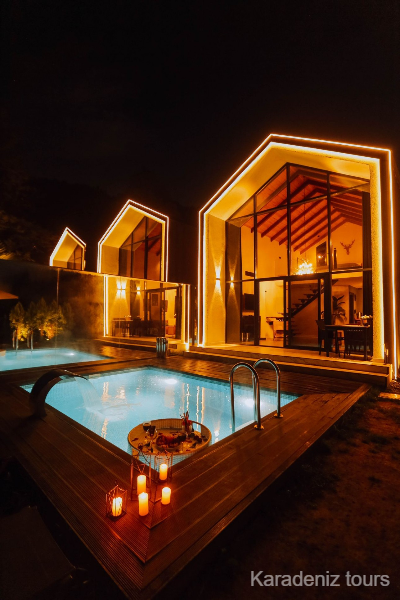 Rize Bungalov: Isıtmalı Havuzlu Villa - Roof