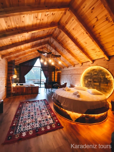 Rize Bungalov: Jakuzili & Şömineli Dream Suit - Zirvedekal