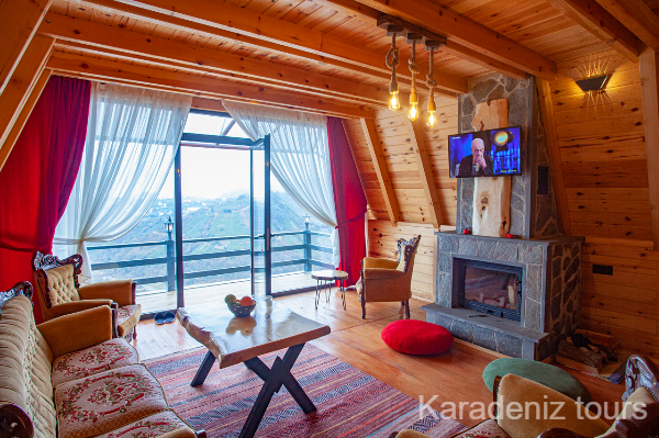 Rize Bungalov: Jakuzili & Şömineli - Dağdere