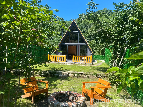 Rize Bungalov: Jakuzili & Şömineli - Lina
