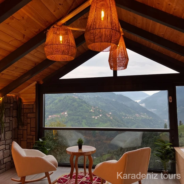 Rize Bungalov: Jakuzili & Şömineli - Serintepe