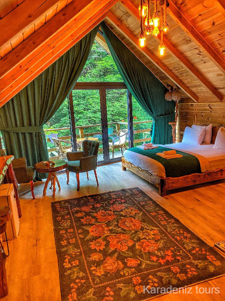 Rize Bungalov: Jakuzili & Şömineli - Hoşdere Deluxe