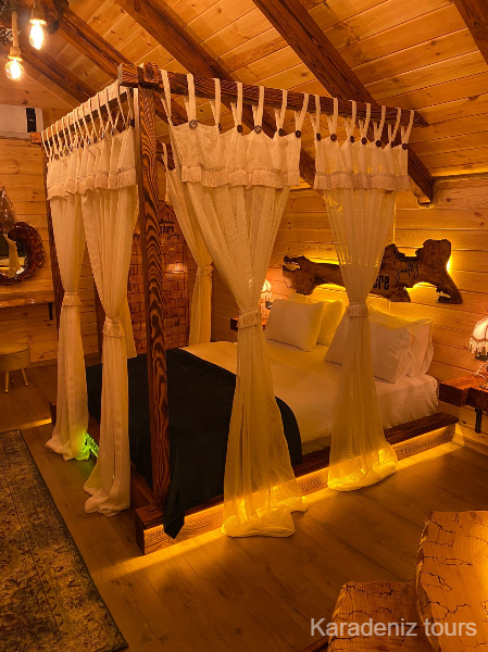 Rize Bungalov: Jakuzili & Şömineli - Hoşdere Quenn