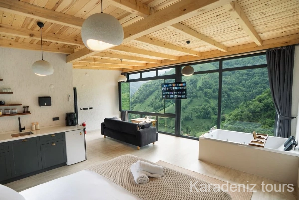 Rize Bungalow: Jacuzzi & Fireplace - Almara